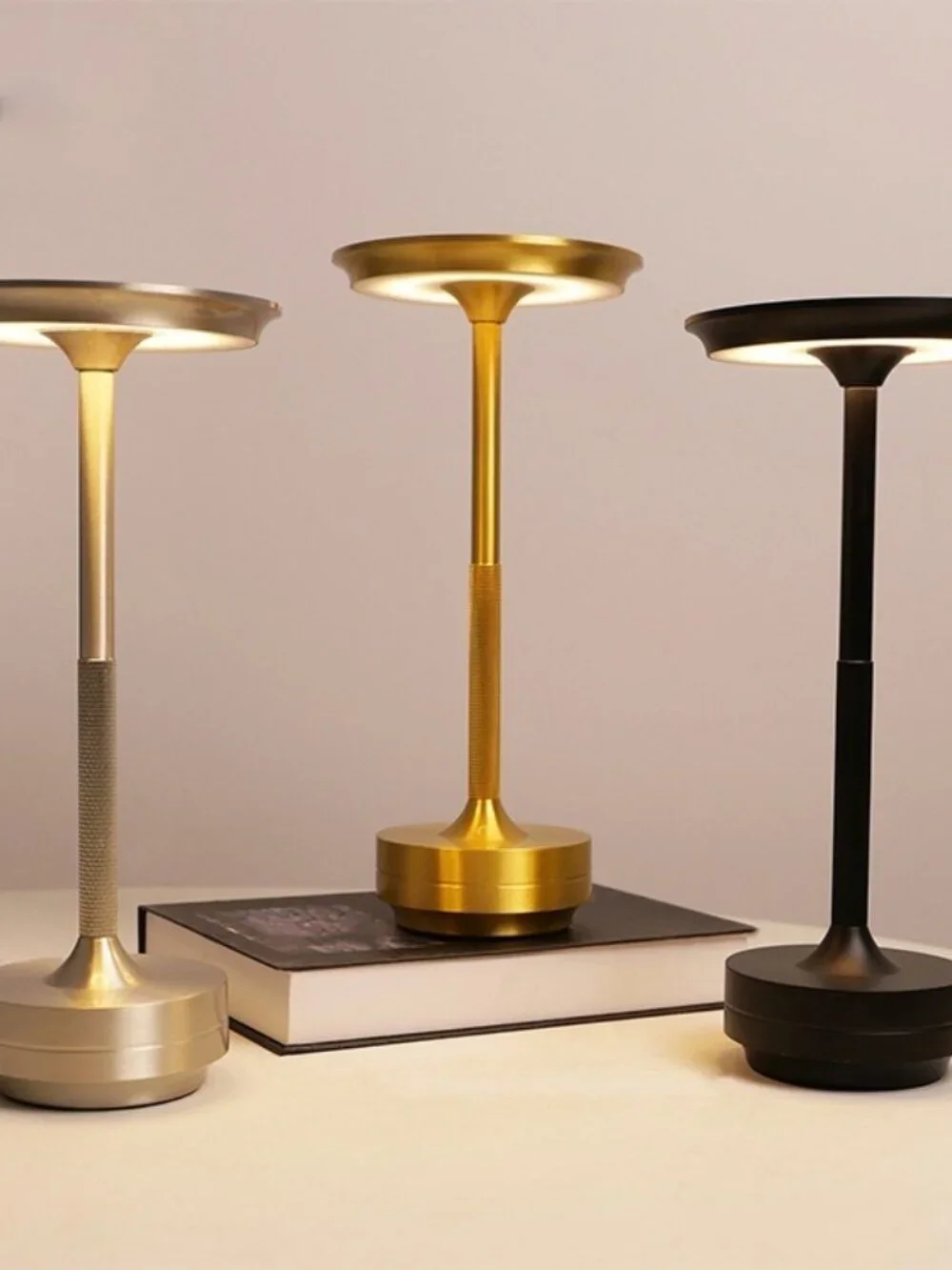 Portable Cordless LED Table Lamp | 6000mAh Rechargeable Battery Stepless Dimming